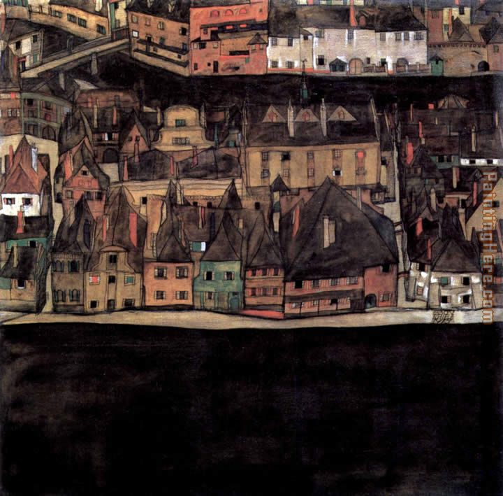 Egon Schiele The Town Cesk Krumlov